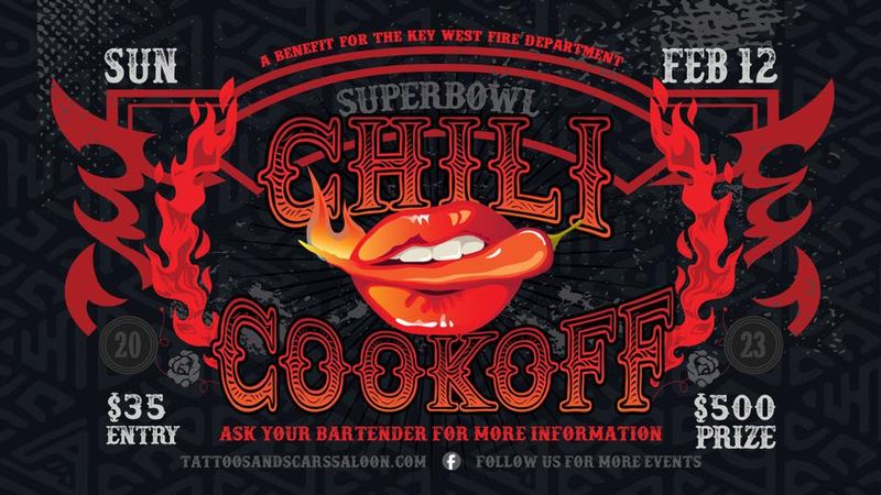 Image for Tattoos & Scars Saloon Super Bowl Sunday Chili Cook Off 