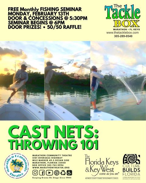 Image for The Tackle Box Monthly Fishing Seminar: Cast Nets - Throwing 101