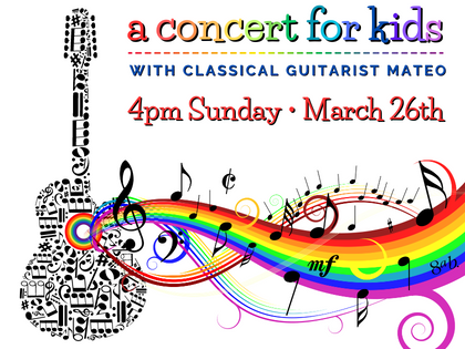 Image for Marathon Community Theatre: A Concert for Kids with Classical Guitarist Mateo