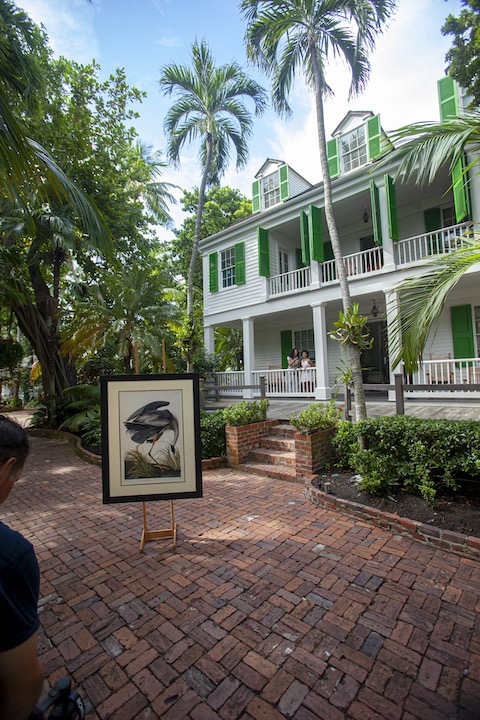 A couple at the Audubon House in Key West