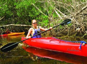 woman kayaking Florida Keys