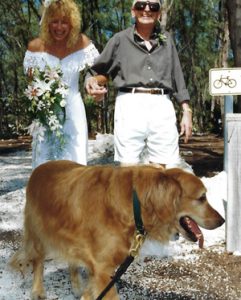 Florida Keys wedding Flower Dog