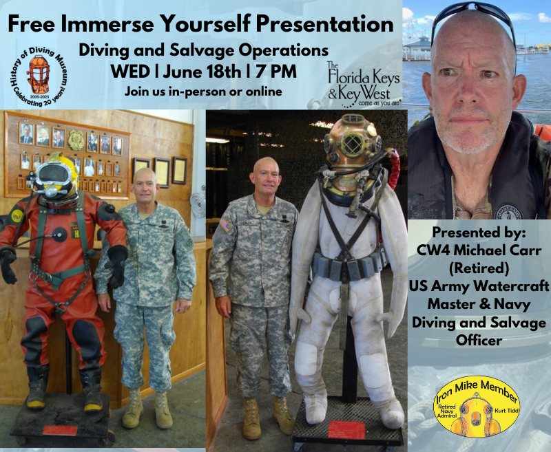 Diving & Salvage Operations presentation at the History of Diving Museum