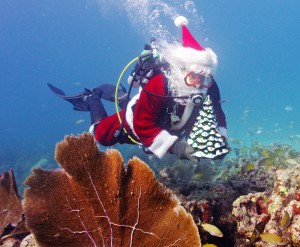 Underwater Santa Claus Florida Keys