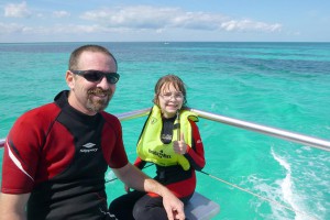 Dad and daughter divers Florida Keys