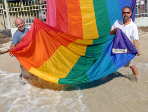 Key West rainbow flag