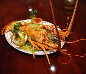 Florida Keys lobster dinner