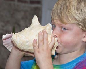 kid Key West Conch Shell Blowing Contest