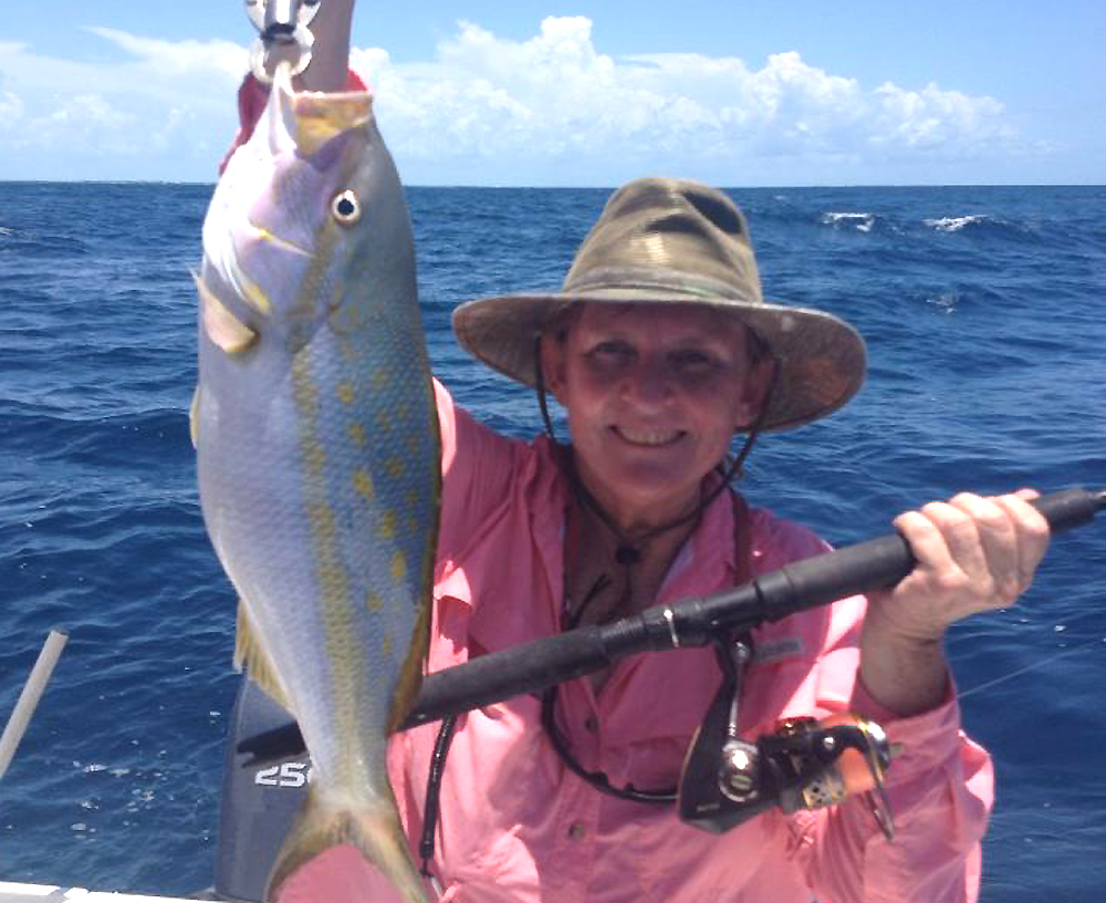 Dianne Harbaugh Islamorada with fish
