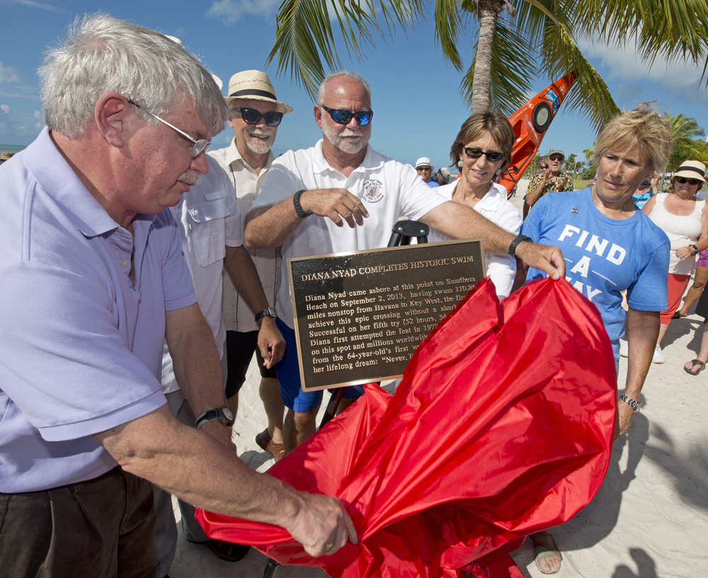 Diana Nyad Key West plaque unveiling