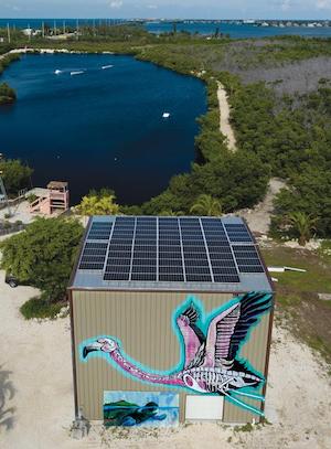 Grassy Flats solar array Florida Keys