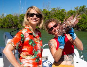 Samantha Brown Florida Keys lionfish hunter