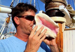 Clinton Curry Key West Conch Shell blowing