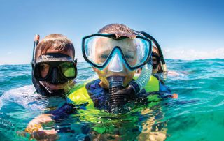 Kids snorkeling Florida Keys