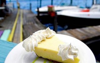 Key lime pie at dock