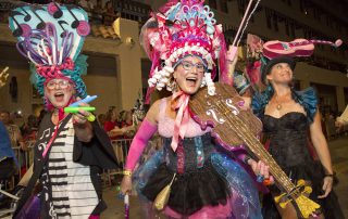 Fantasy Fest revelers Key West
