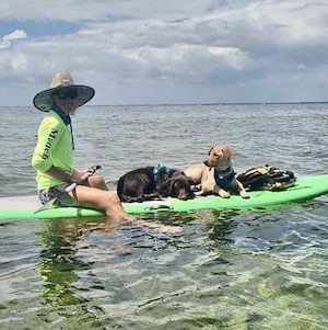Key Largo woman dogs paddling