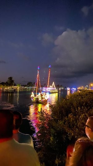 Florida Keys holiday boat parade