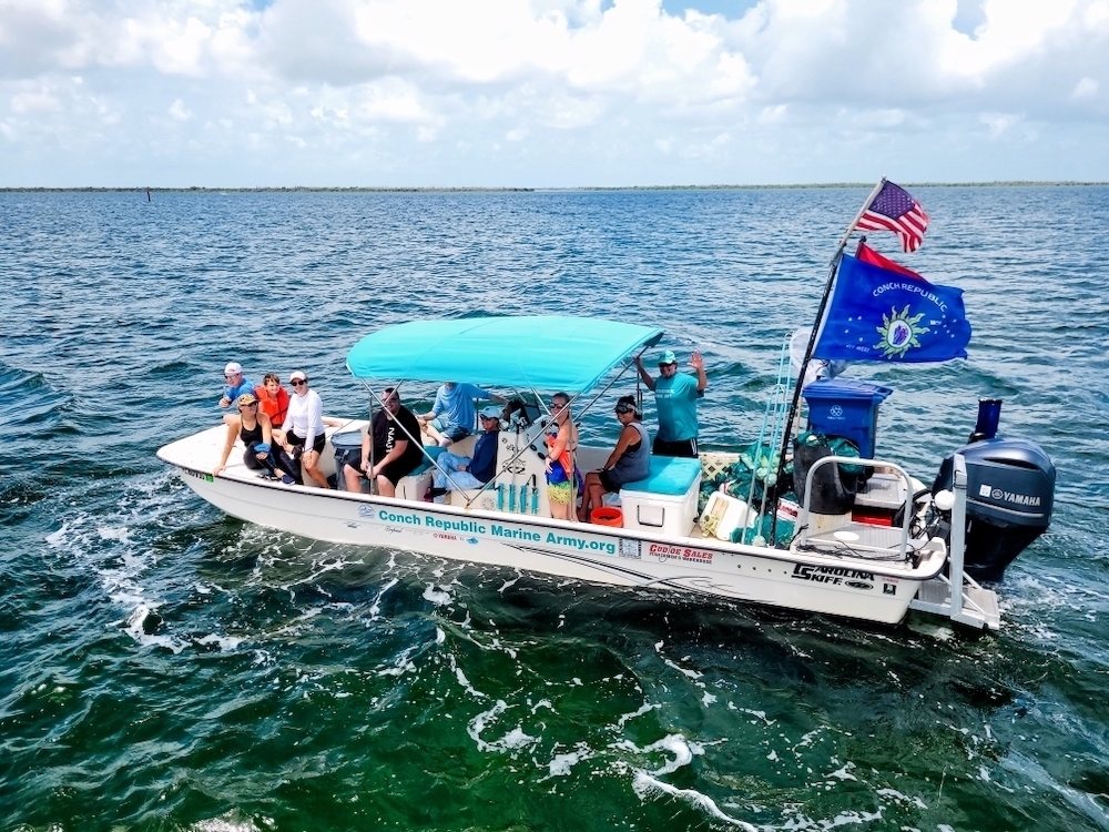 Conch Republic Marine Army boat Florida Keys