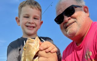 Father and son with catch Florida Keys