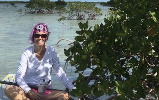 Woman paddling Lower Florida Keys