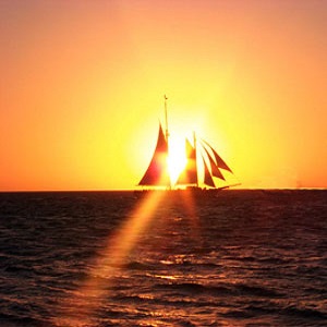 Take a sunset sail around Key West