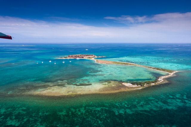 Visit Dry Tortugas National Park by seaplane. Credit: Laurence Norah