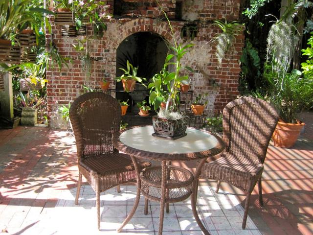 Relax at West Martello Tower, now the headquarters for Key West Garden Club.