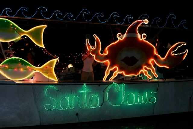 On-the-water enthusiasts can show their holiday spirit at the Schooner Wharf Bar Lighted Boat Parade.
