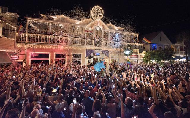 The Red Shoe Drop - celebrate New Year's Eve in style in Key West. Credit: Rob O'Neal and Florida Keys News Bureau