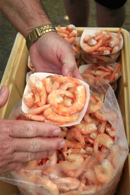 Key West pink shrimp are a festival favorite and local delicacy.