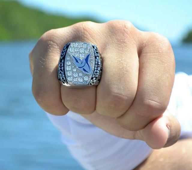 Anglers on the winning boat receive authentic, custom-designed Jimmy Johnson’s NBC Championship rings.
