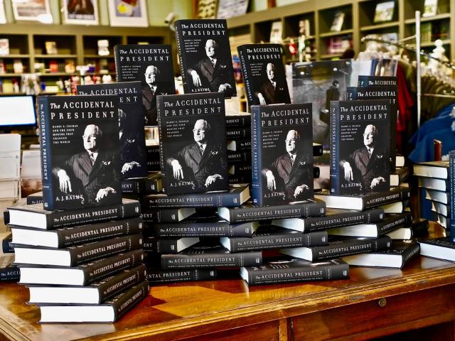 Join a presentation and book signing by A.J. Baime, author of “The Accidental President: Harry S. Truman and the Four Months that Changed the World.”