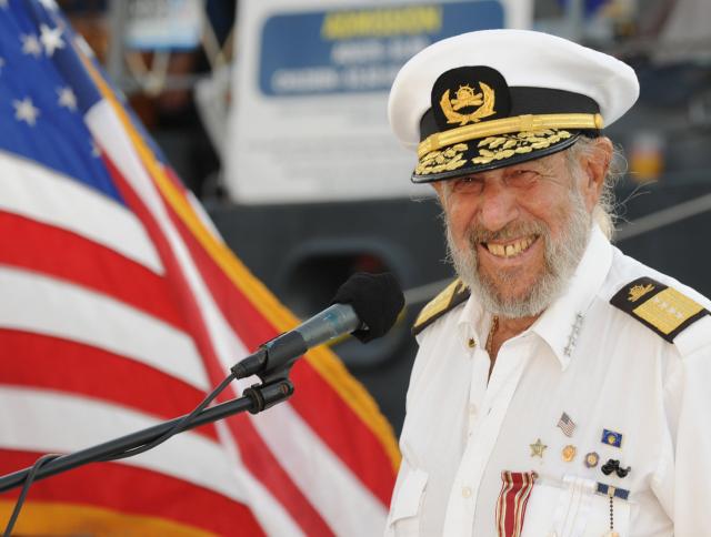 Finbar's also the venerable First Sea Lord and Supreme Commander of the Keys’ picturesque Conch Republic Navy. Image: Rob O'Neal