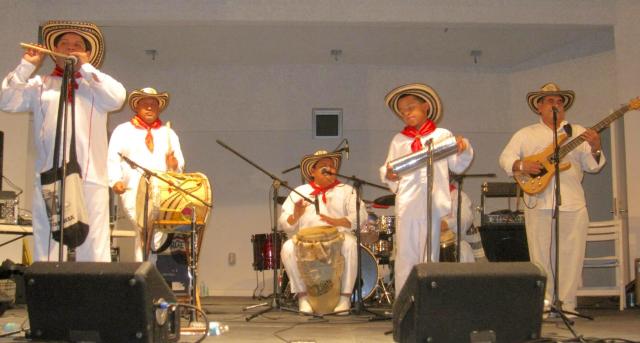 Saturday, April 28, attendees can enjoy the Colombian-Caribbean folkloric music of Grupo Barrio Abajo.