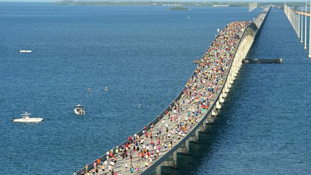 Seven Mile Bridge Run im April (c) Andy Newman Florida Keys News Bureau