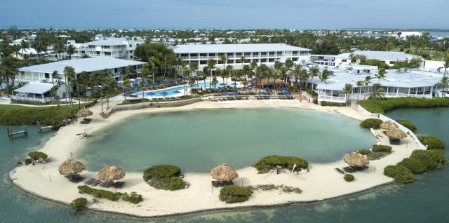 On Duck Key in the Middle Keys is the 60-acre, 177-room Hawks Cay Resort.
