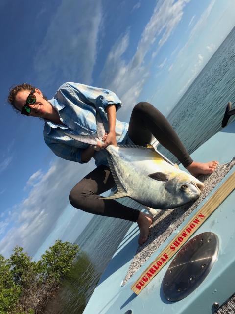 Sarah Kelly released three bonefish, one barracuda and one permit to place third.