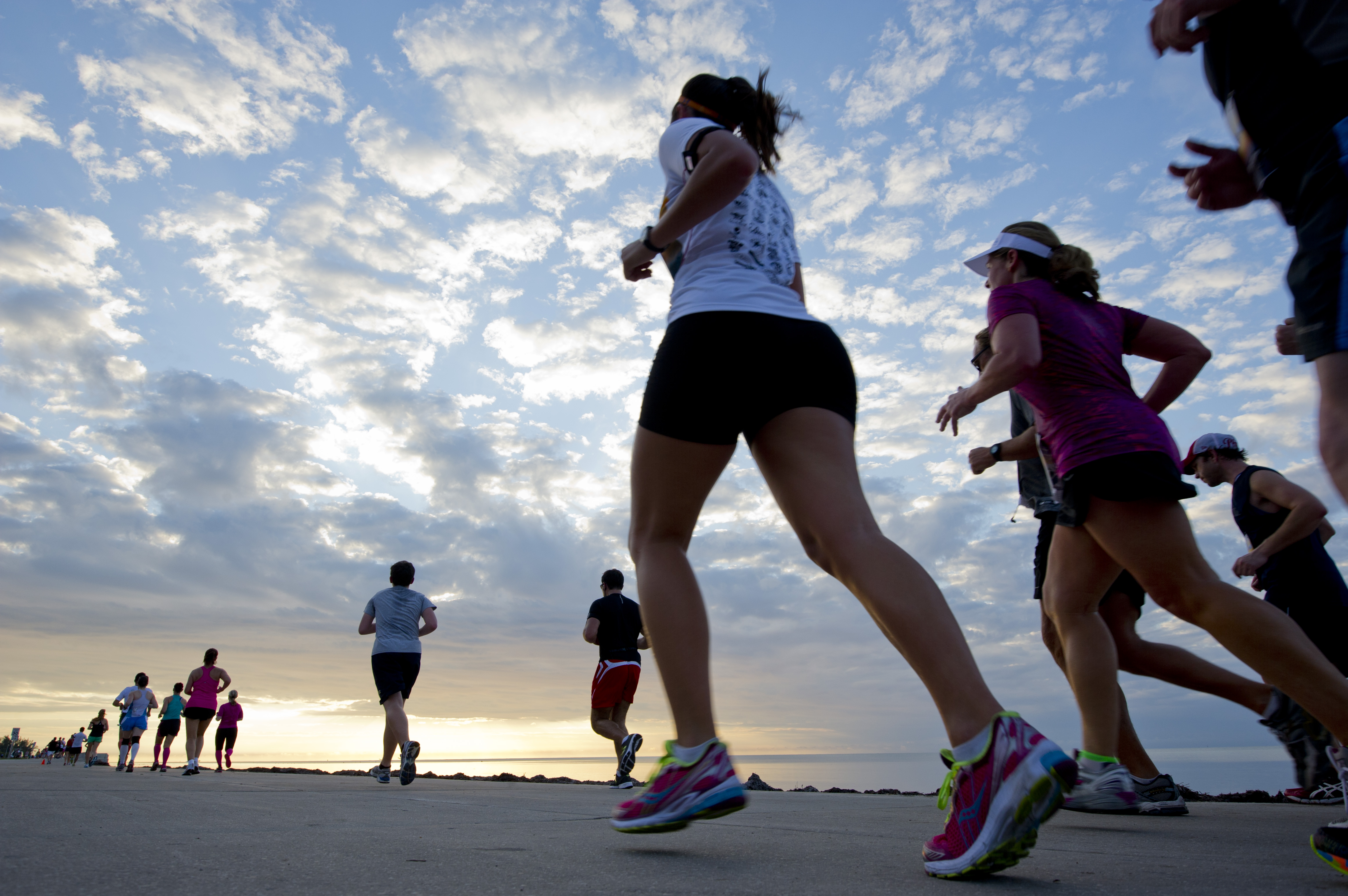 Runners follow a flat, fast 13.1-mile course through the island city’s scenic Old Town and along the Atlantic Ocean shoreline. Pics: Rob O'Neal