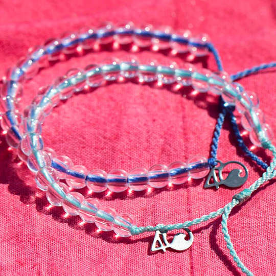 Various colored 4ocean bracelets support research and conservation of sea turtles, manatees, sharks and for coral restoration in the Florida Keys.