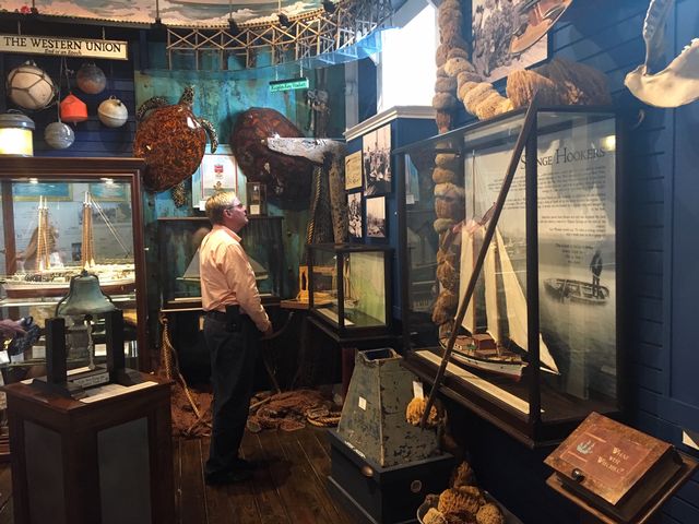 Guests at Key West's Sails to Rails Museum learn about the industries of sponging, turtle harvesting, shipwreck salvage and cigar making. 