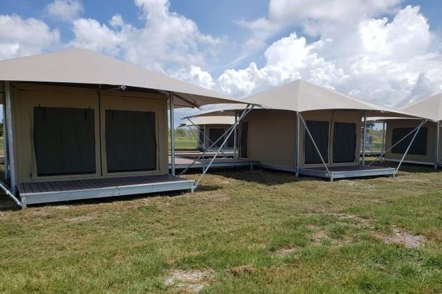 Everglades National Park’s Flamingo region, located in the Florida Keys,   Is to offer 20 new furnished eco-tents for overnight camping for stays beginning Oct. 1.