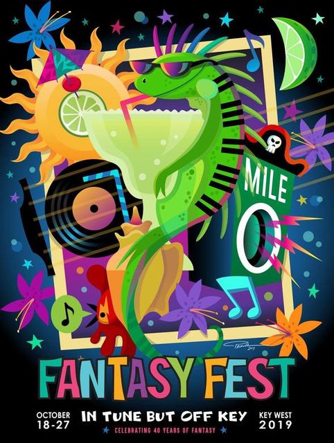 Fantasy Fest 2019 poster winner. 