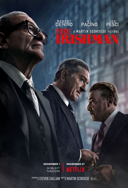 The opening-night film is director Martin Scorcese’s critically acclaimed “The Irishman,” an epic saga about organized crime in post-war America,