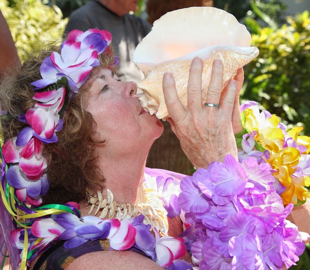 March 7 brings the OIRF’s famed Conch Shell Blowing Contest. 