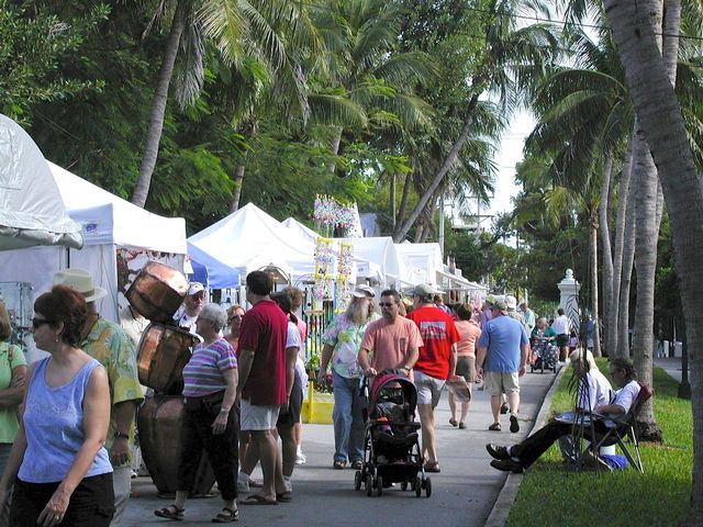 Key West Art Center, celebrating its 60th anniversary as the island’s oldest art gallery, offers outdoor shows as well as classes.