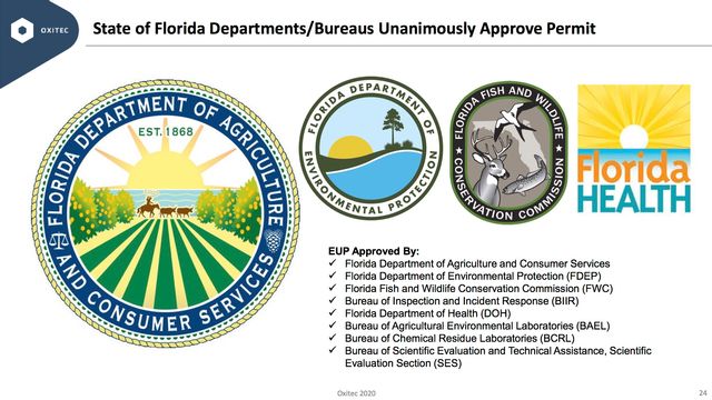 FKMCD and Oxitec officials say they have received regulatory approval from the U.S. Environmental Protection Agency, U.S. Centers for Disease Control and Prevention and seven State of Florida agencies including the Department of Health.