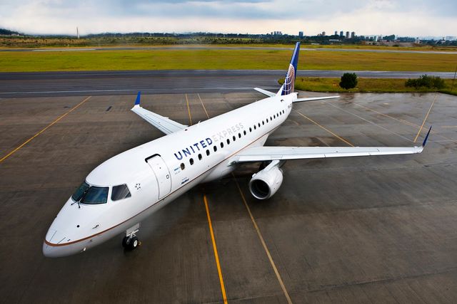 Passengers can fly nonstop on United Express 70-seat Embraer E170 regional jets.