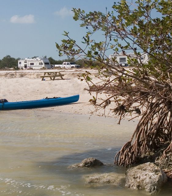  Secluded protected waters make Curry Hammock State Park an ideal place to kayak, kiteboard and paddleboard. 