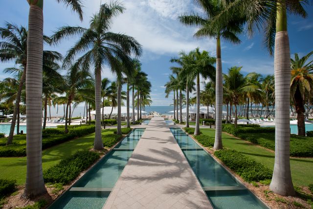 The resort's iconic waterwalk. Images courtesy of Casa Marina Resort.